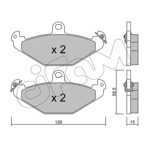 BRAKE PADS FOR DISC BRAKES - 0