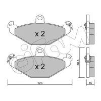 Brake pads for disc brakes