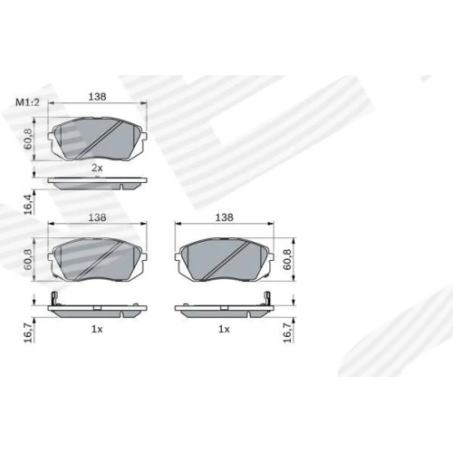 BRAKE PADS FOR DISC BRAKES - 4