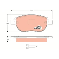 Brake pads for disc brakes