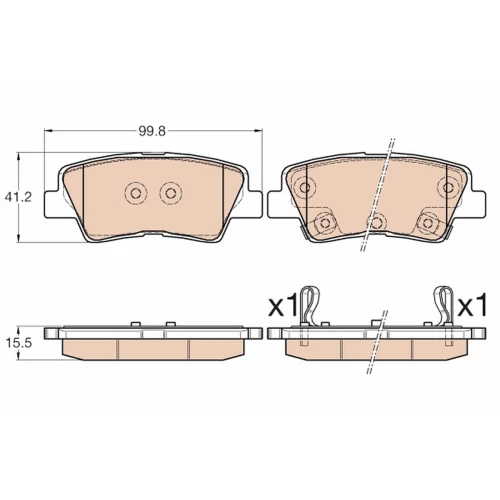 BRAKE PADS FOR DISC BRAKES - 0