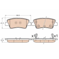 Brake pads for disc brakes