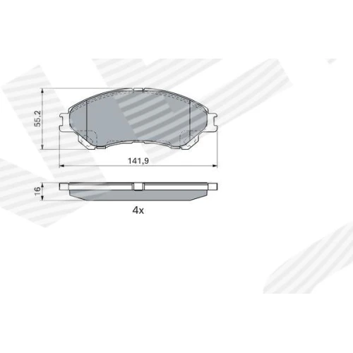 BRAKE PADS FOR DISC BRAKES - 6