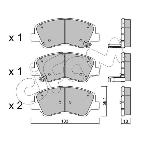 BRAKE PADS FOR DISC BRAKES - 0