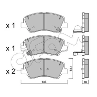 Brake pads for disc brakes