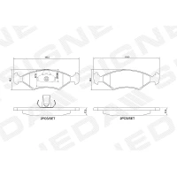 Brake pads for disc brakes