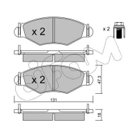 Brake pads for disc brakes