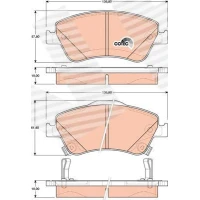 Brake pads for disc brakes