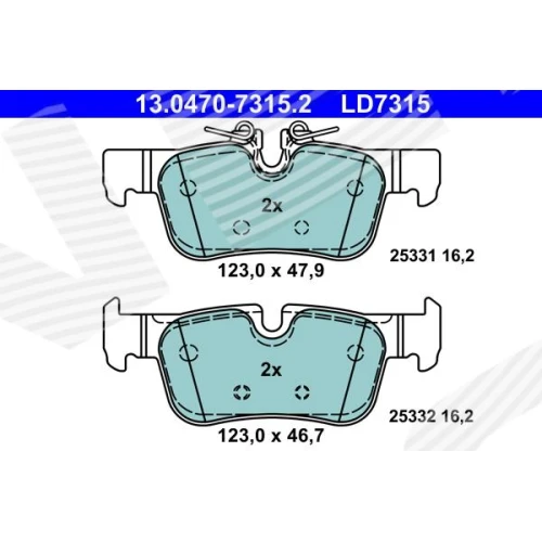 BRAKE PADS FOR DISC BRAKES - 0