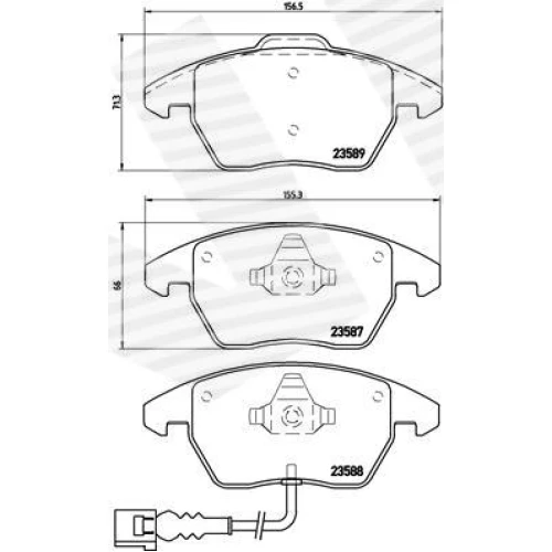 BRAKE PADS FOR DISC BRAKES - 0