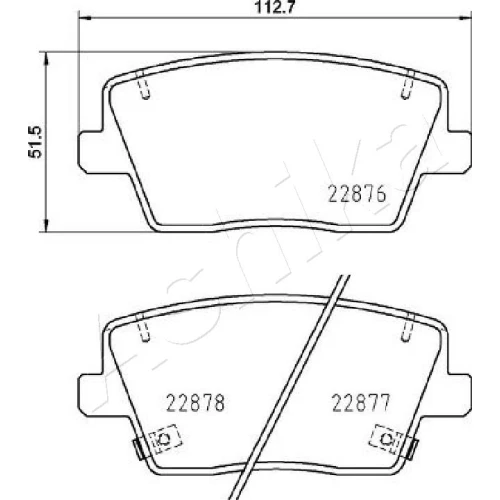 BRAKE PADS FOR DISC BRAKES - 1