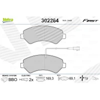 Brake pads for disc brakes