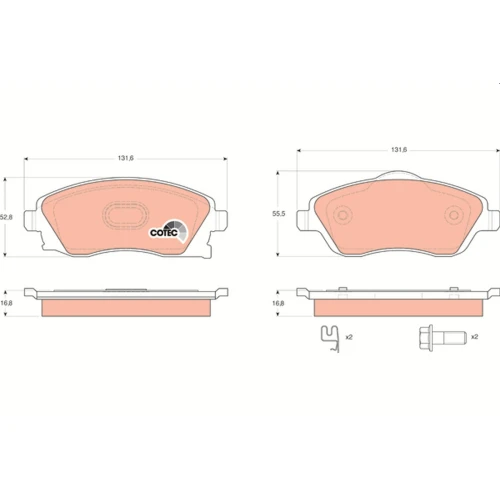 BRAKE PADS FOR DISC BRAKES - 0