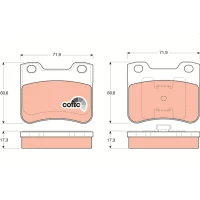 Brake pads for disc brakes