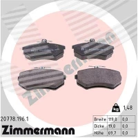 Brake pads for disc brakes