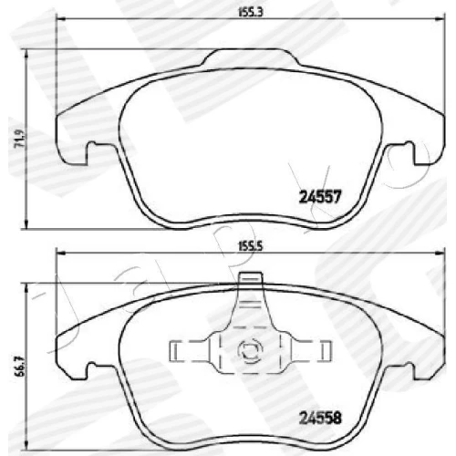 BRAKE PADS FOR DISC BRAKES - 1