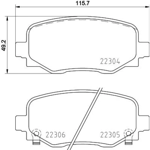 BRAKE PADS FOR DISC BRAKES - 0