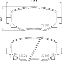 Brake pads for disc brakes