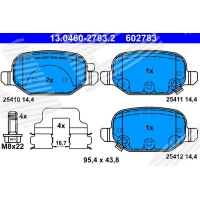 Brake pads for disc brakes