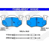 Brake pads for disc brakes