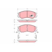 Brake pads for disc brakes