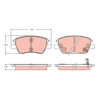 Brake pads for disc brakes