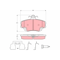 Brake pads for disc brakes