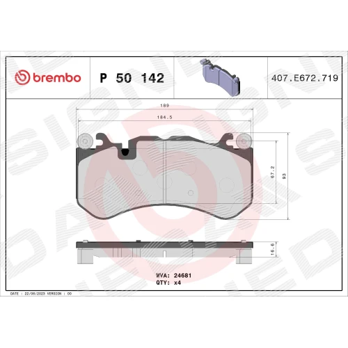 BRAKE PADS FOR DISC BRAKES - 0