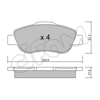 Brake pads for disc brakes