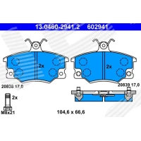 Brake pads for disc brakes