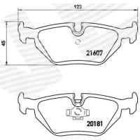 Brake pads for disc brakes