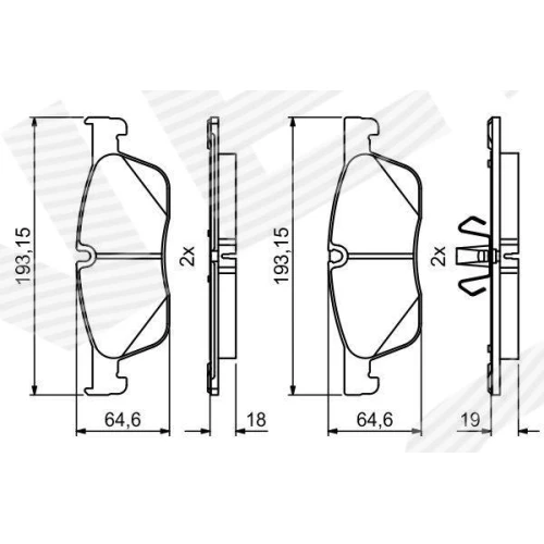 BRAKE PADS FOR DISC BRAKES - 6