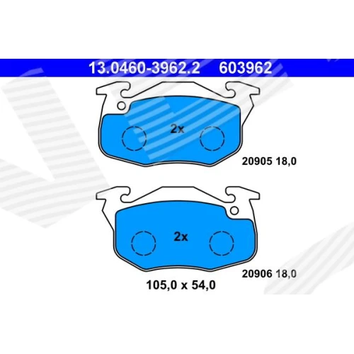 BRAKE PADS FOR DISC BRAKES - 0