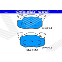 Brake pads for disc brakes