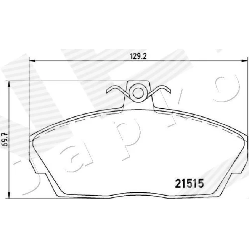 BRAKE PADS FOR DISC BRAKES - 1