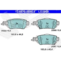 Brake pads for disc brakes