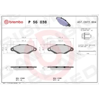 Brake pads for disc brakes