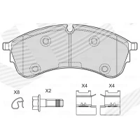 Brake pads for disc brakes