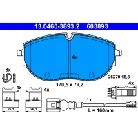 Brake pads for disc brakes