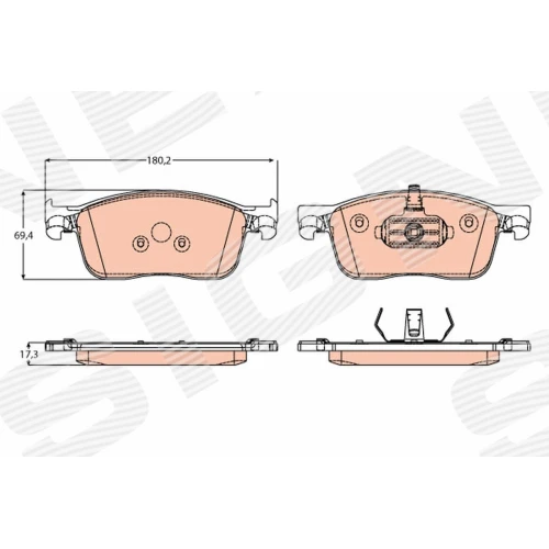 BRAKE PADS FOR DISC BRAKES - 0