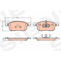 Brake pads for disc brakes