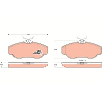 Brake pads for disc brakes