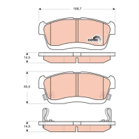 Brake pads for disc brakes