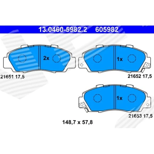 BRAKE PADS FOR DISC BRAKES - 0