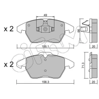 Brake pads for disc brakes