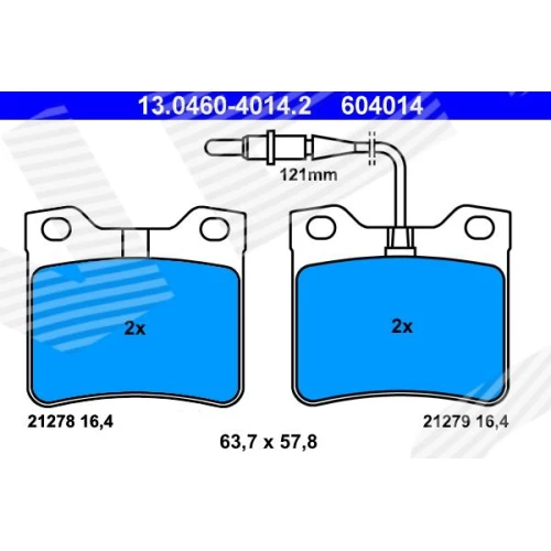 BRAKE PADS FOR DISC BRAKES - 0