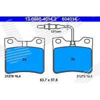 Brake pads for disc brakes