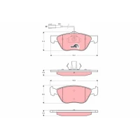 Brake pads for disc brakes