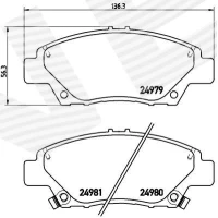 Brake pads for disc brakes