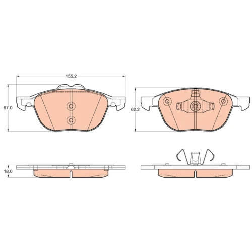 BRAKE PADS FOR DISC BRAKES - 0